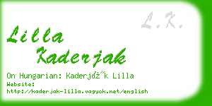 lilla kaderjak business card